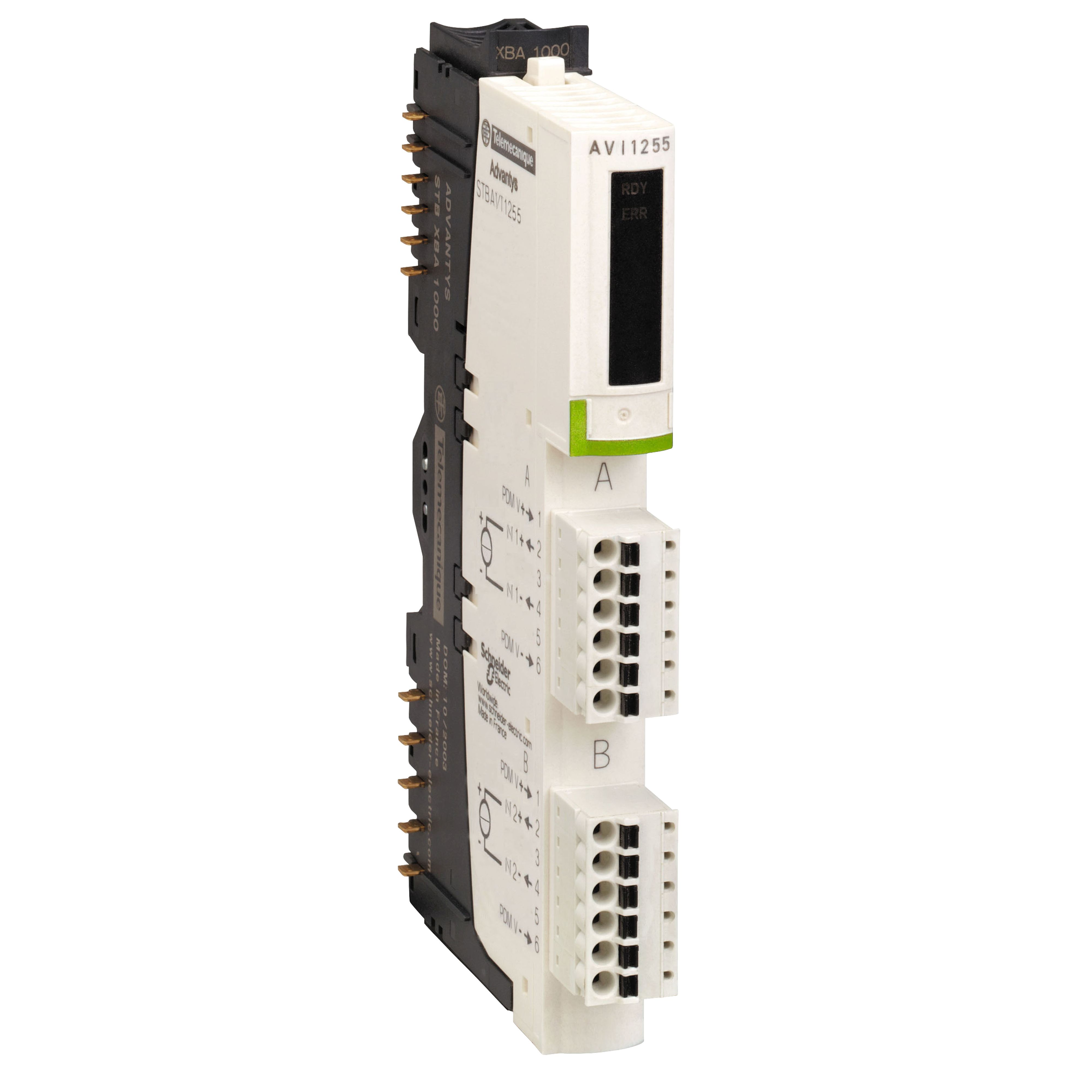 Schneider Electric STB Series Analog Input Module for Use with Mounting Base STBXBA1000, Power Distribution Module