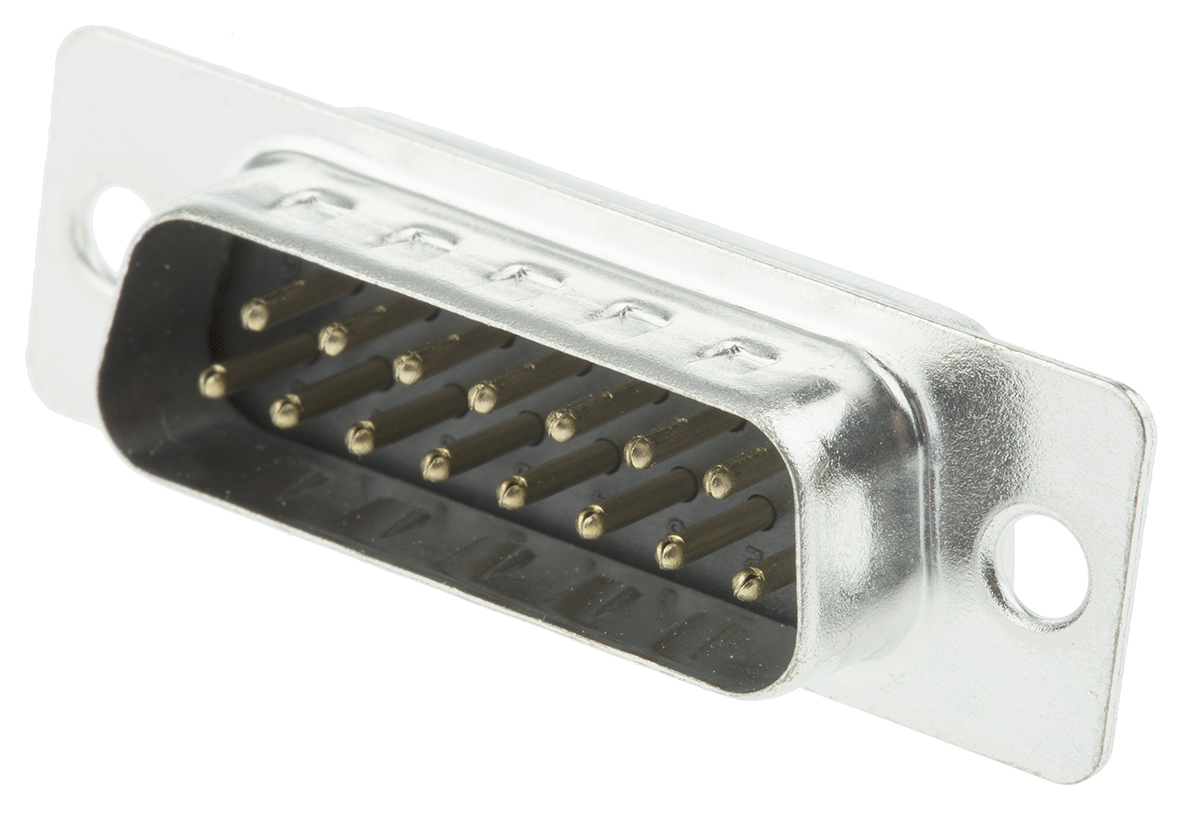 MH Connectors MHDB 15 Way Cable Mount D-sub Connector Plug, 2.77mm Pitch
