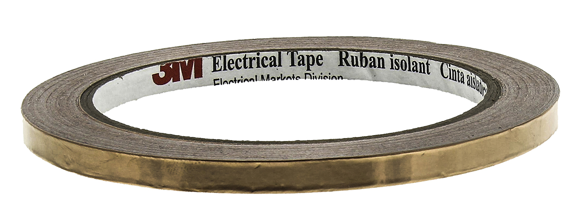 3M 1181 Conductive Metallic Tape, 6.4mm x 16.5m