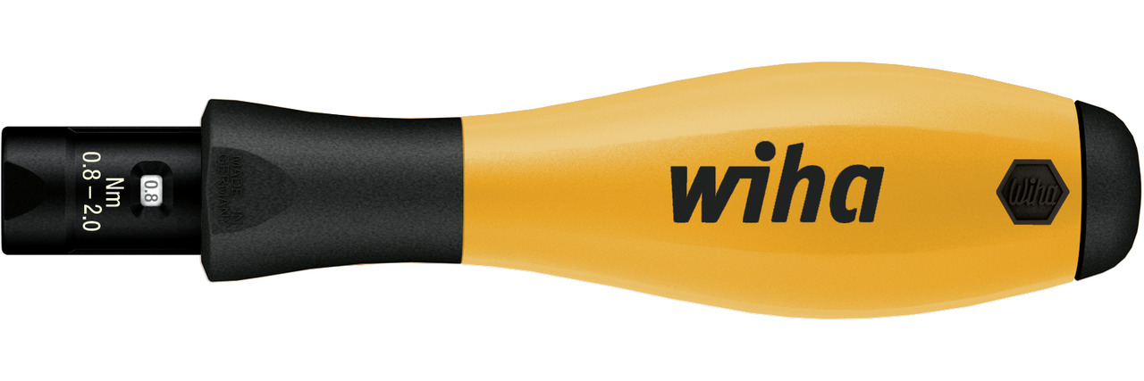 Wiha Adjustable Hex Torque Screwdriver, 0.8 → 5Nm, 4 mm Drive