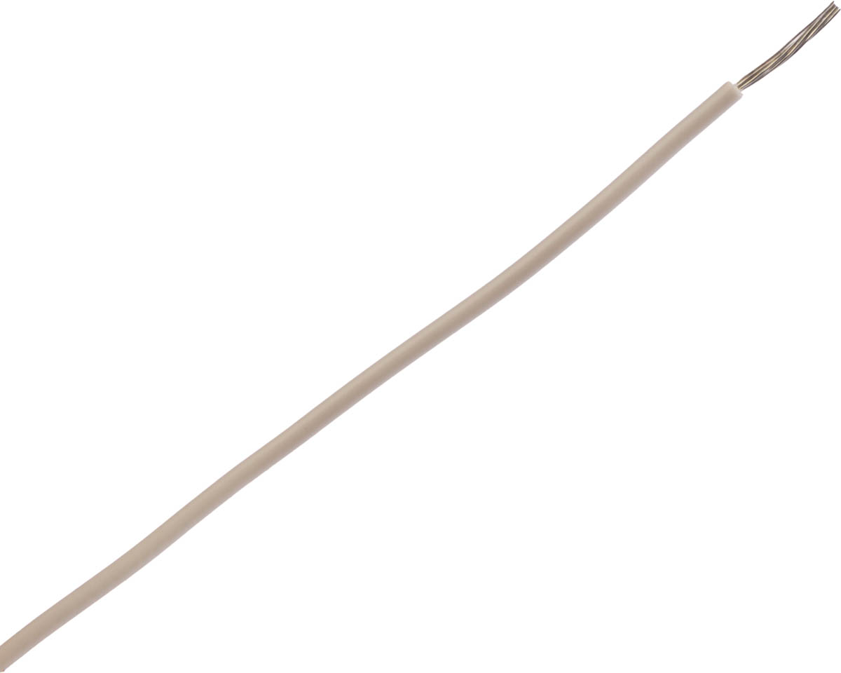 Alpha Wire Hook-up Wire PVC Series White 0.23 mm² Harsh Environment Wire, 24 AWG, 7/0.20 mm, 305m, PVC Insulation, 3050