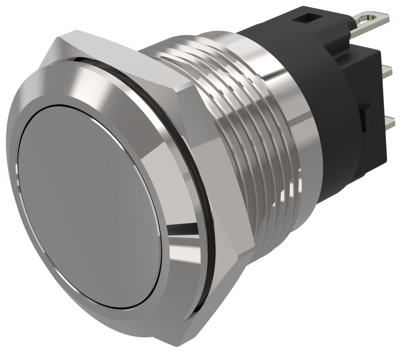 EAO 82 Series Push Button Switch, Latching, Panel Mount, 19mm Cutout, SPDT, 240V, IP65, IP67
