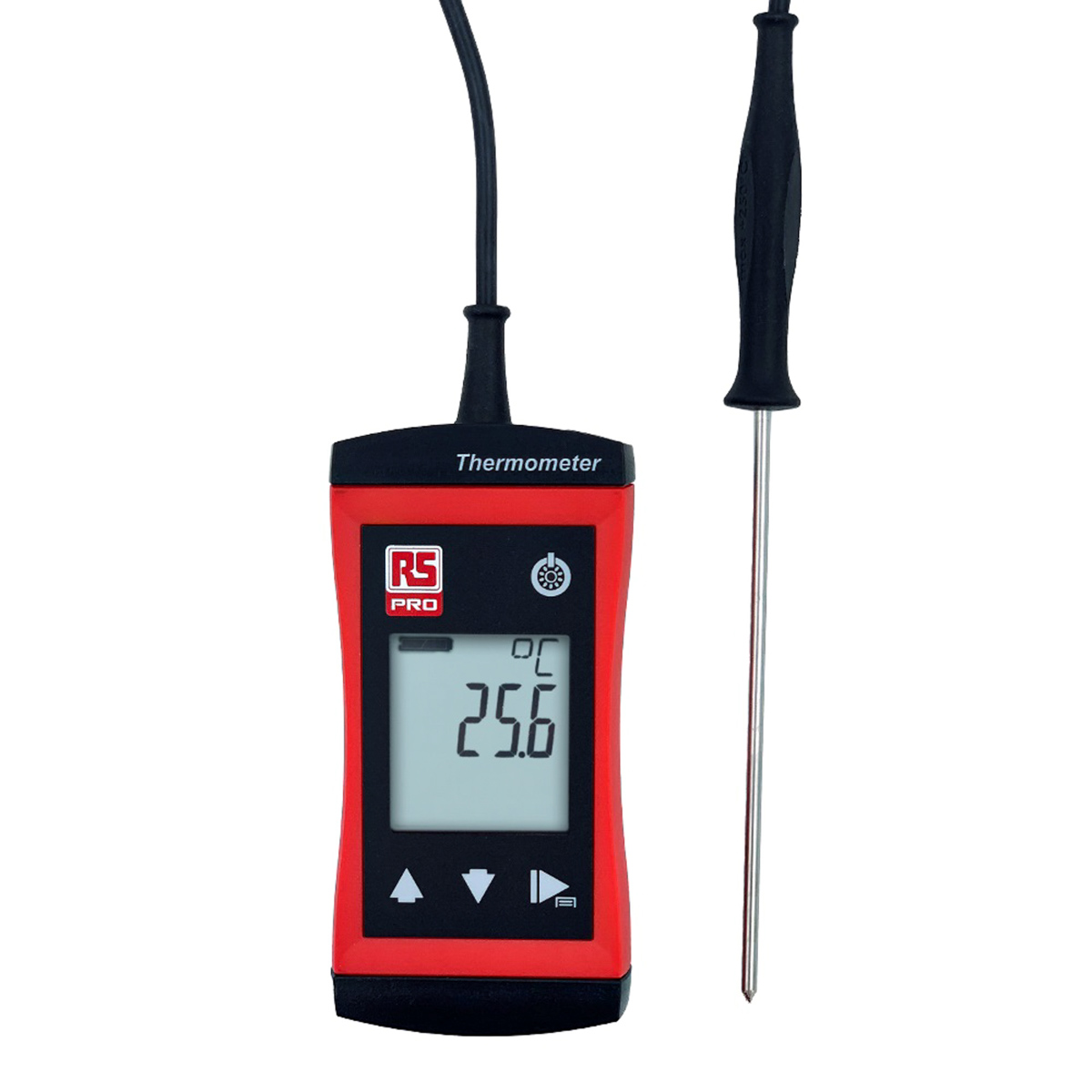 RS PRO RS 1710 Wired Digital Thermometer for HVAC, Industrial Use, Type T Thermocouple Probe, 1 Input(s), +250°C Max,