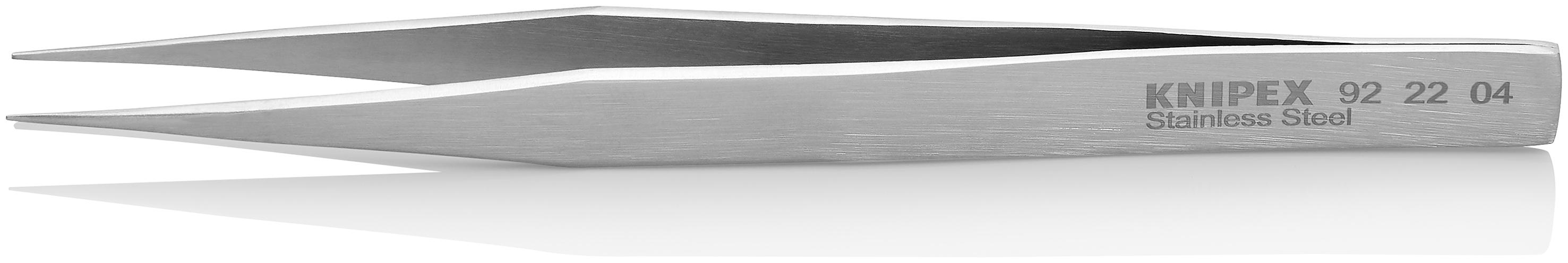 Knipex 130 mm, Stainless Steel, Smooth, Tweezer
