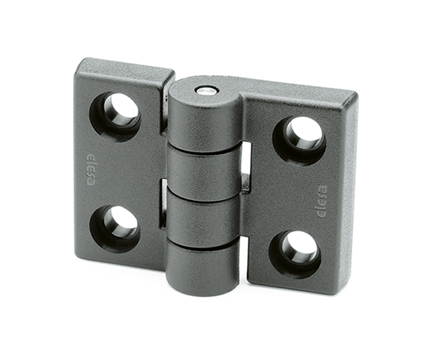 Elesa PA Butt Hinge with a Fixed Pin, Screw Fixing, 50mm x 69.5mm x 19.5mm