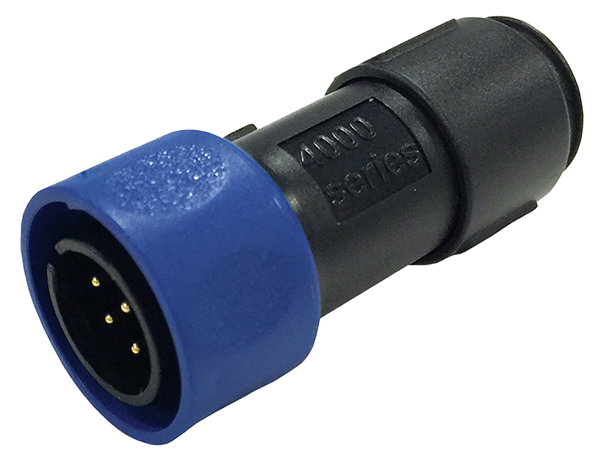 Bulgin Circular Connector, 12 Contacts, Cable, Miniature Connector, Plug, Male, IP68, IP66, IP69K, Buccaneer 4000 Series