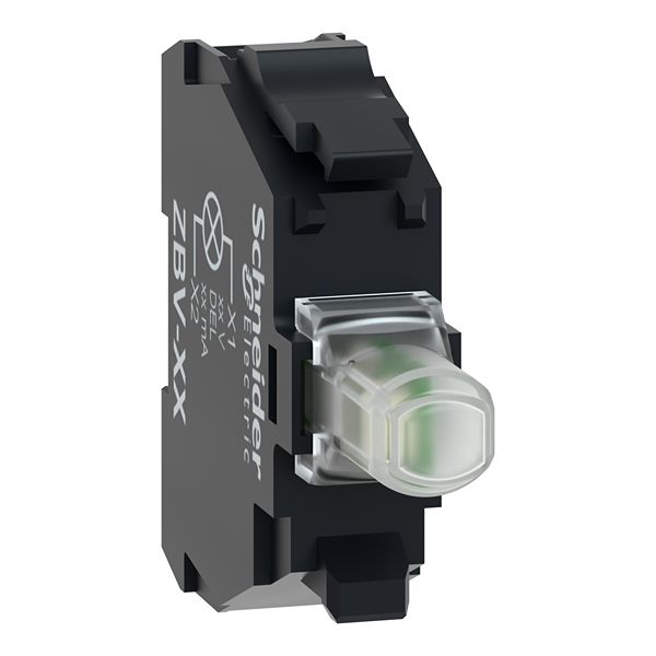 Schneider Electric Harmony Series Light Block for Use with Push Button, 12V ac/dc, White Light