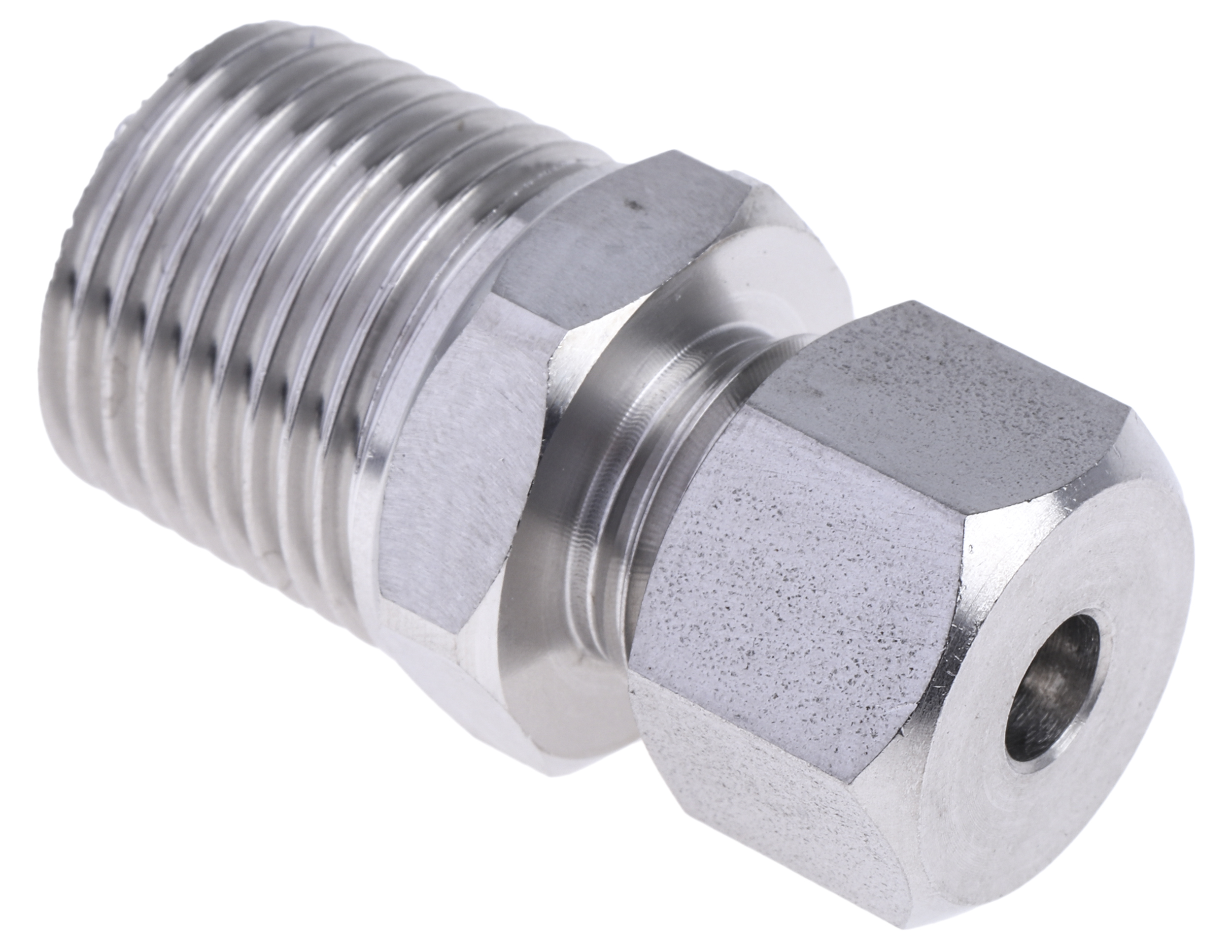 RS PRO 1/2 BSPT Compression Fitting for Use with Thermocouple or PRT Probe, 6mm Probe, RoHS Compliant Standard