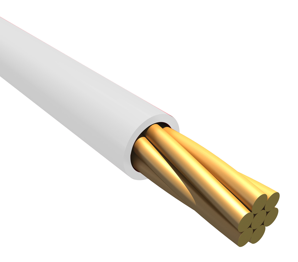 Alpha Wire Hook-up Wire PVC Series White 0.52 mm² Hook Up Wire, 20 AWG, 7/0.32 mm, 30m, PVC Insulation, 1856 WH005