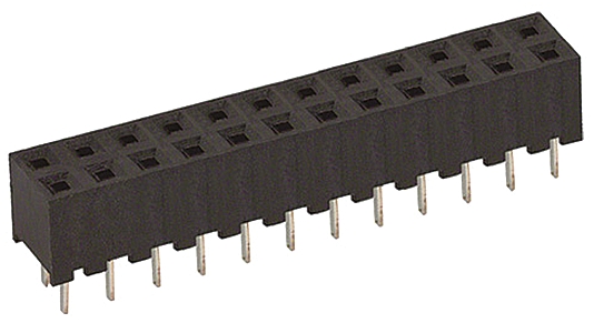 Hirose A3C Series Straight Through Hole Mount PCB Socket, 24-Contact, 2-Row, 2mm Pitch, Solder Termination