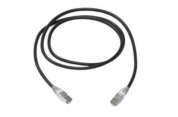 HellermannTyton Connectivity, 1m Cat6a, Black RJ45 to RJ45, S/FTP, Terminated