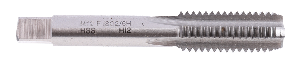 EVENTUS Threading Tap HSS 1-Piece 1.75mm Pitch Metric Standard Hand Tap M12 Thread