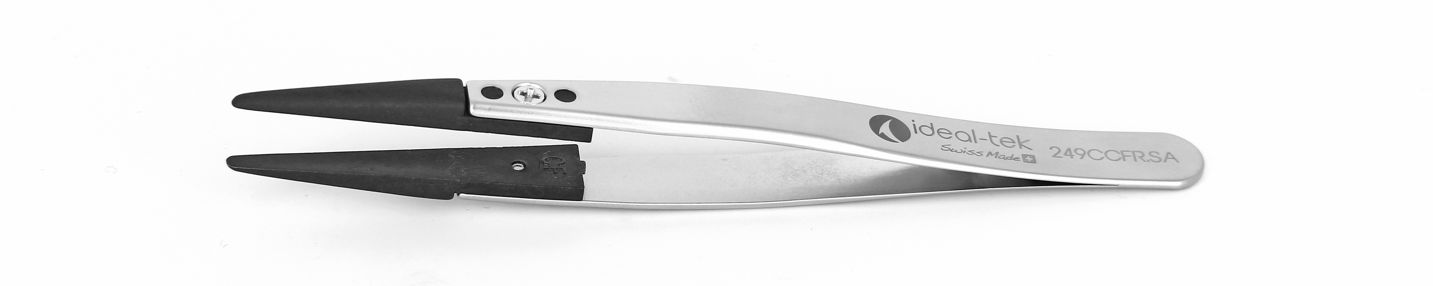 ideal-tek 115 mm, Stainless Steel, Straight, ESD Tweezers