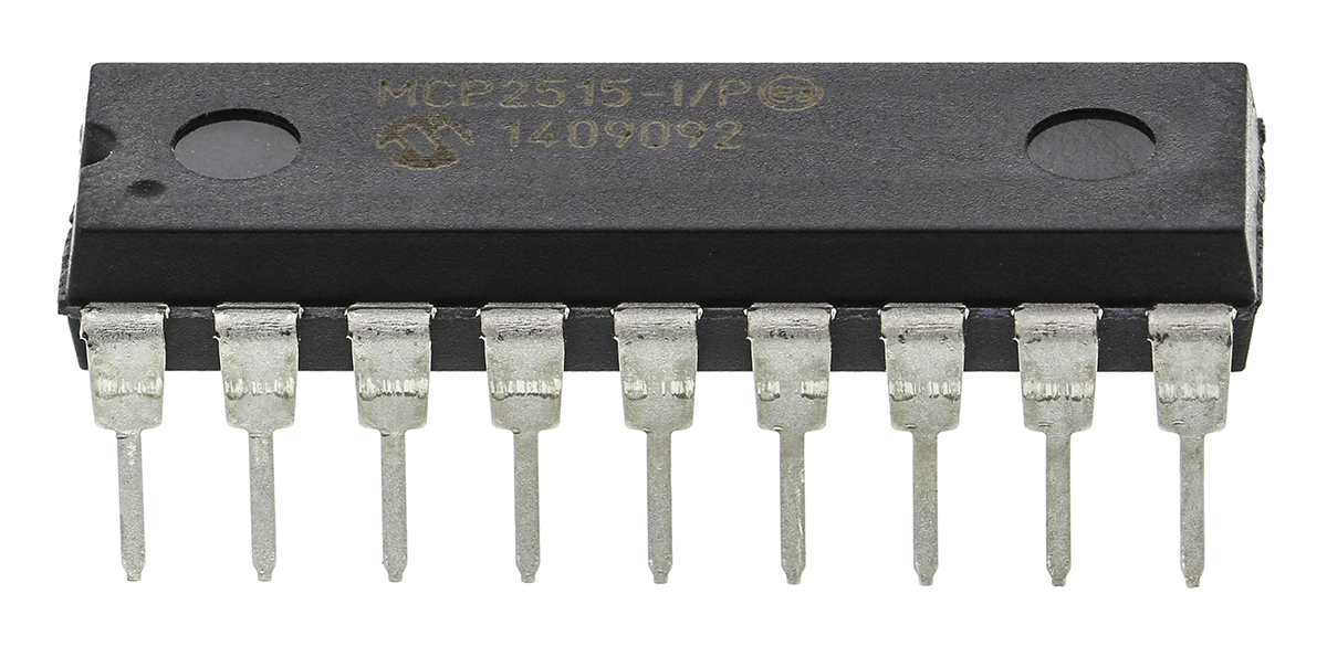 Microchip MCP2515-I/P, CAN Controller 1Mbps CAN 2.0B, 18-Pin PDIP