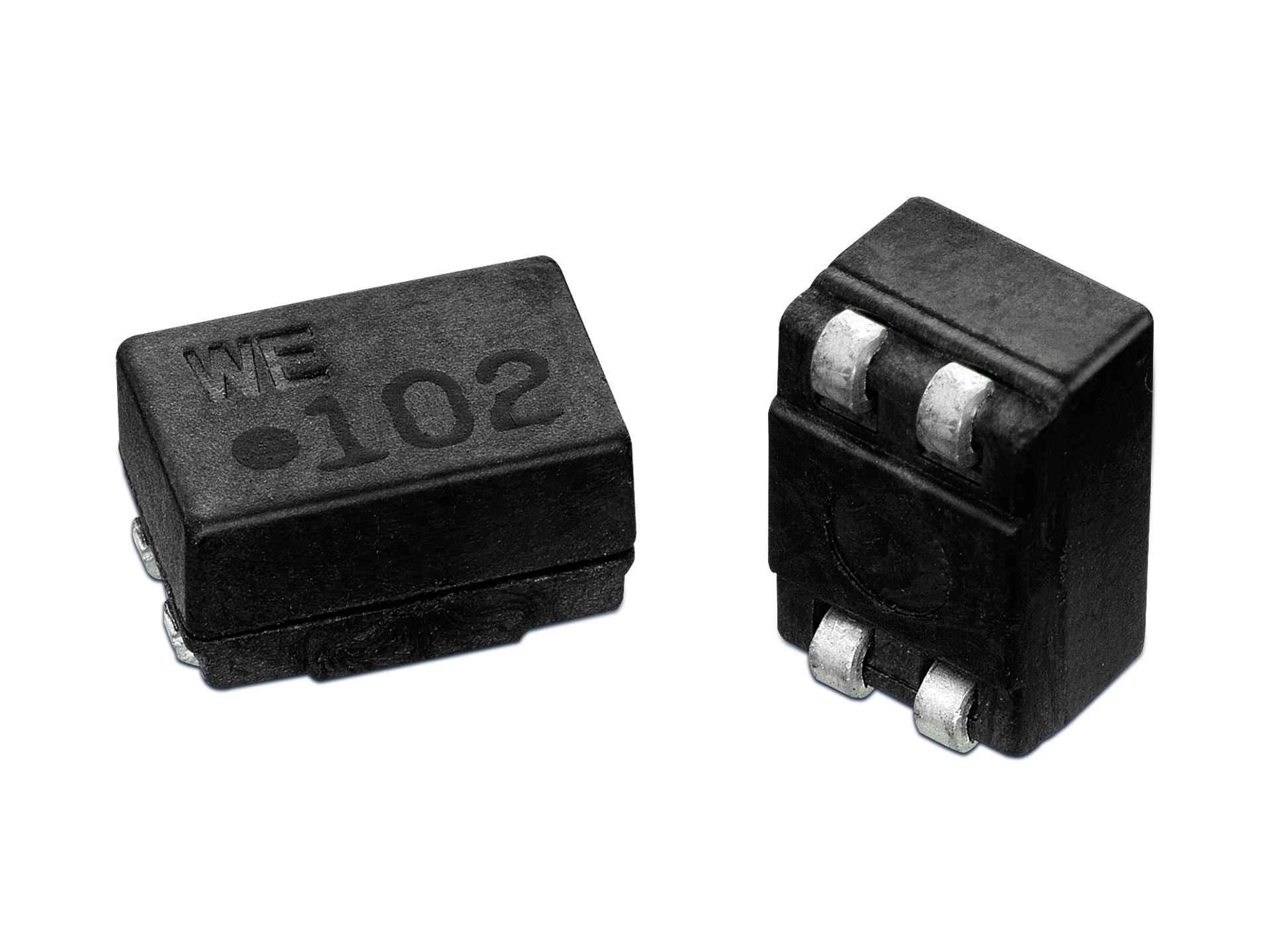 Wurth Elektronik, WE-SL2 Surface Mount Common Mode Line Filter with a Ferrite Core, 25 μH Dual ±30 % 1 A Idc