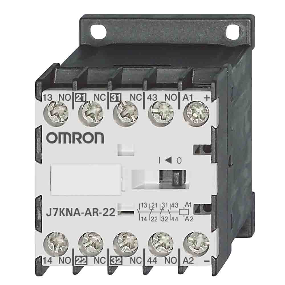 Omron Contactor, 230 VAC Coil, 4-Pole, 10 A, 2NO + 2NC