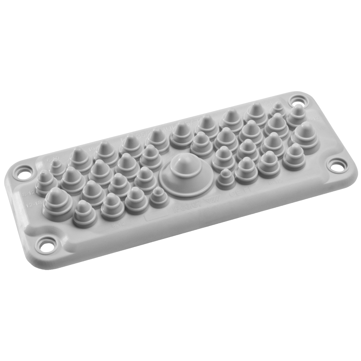 Schneider Electric FL21 Series TPE Cable Entry Membrane for Use with Spacial (Spacial S3D) Compact Enclosure, 214 x 40