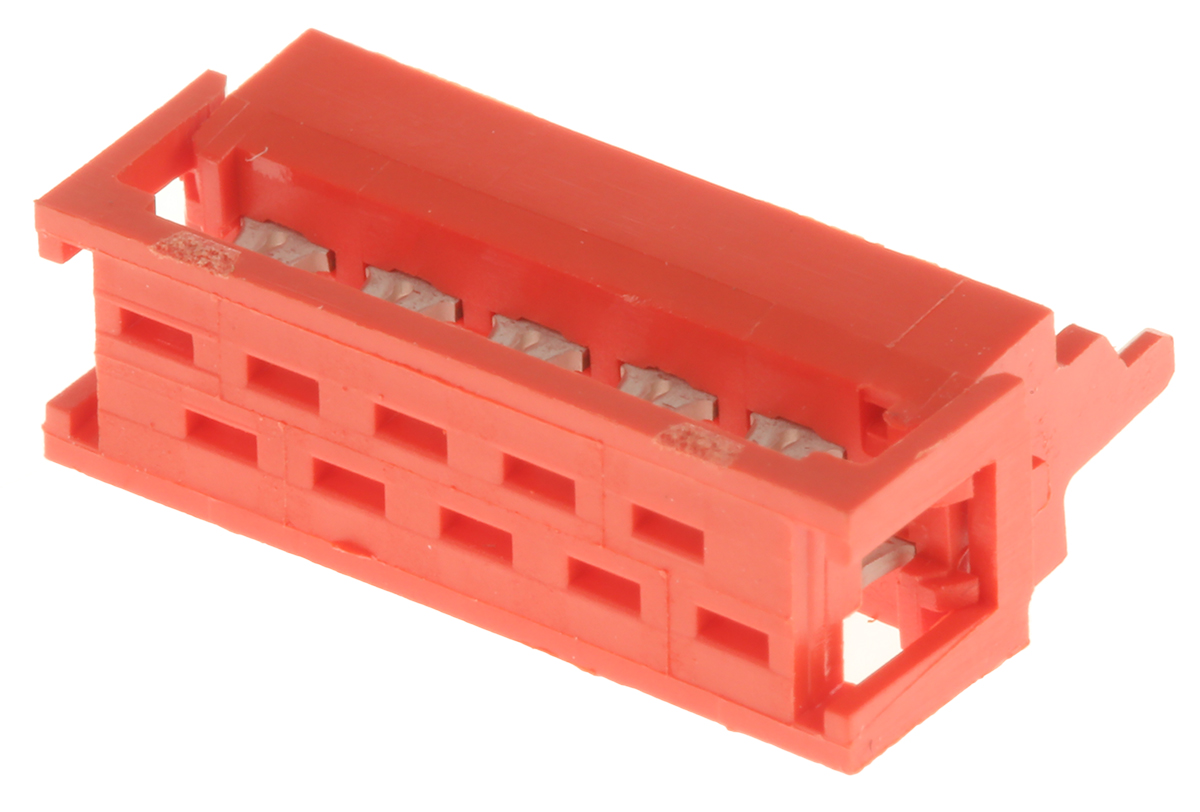 TE Connectivity 10-Way IDC Connector Plug for Cable Mount, 2-Row