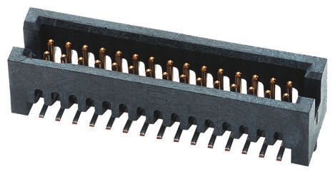 Samtec TFM Series Straight Surface PCB Header, 60 Contact(s), 1.27 mm Pitch, 2 Row, Shrouded