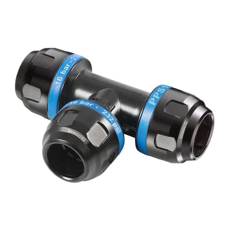 PREVOST 16bar Aluminium Equal Tee, 40mm outside diameter