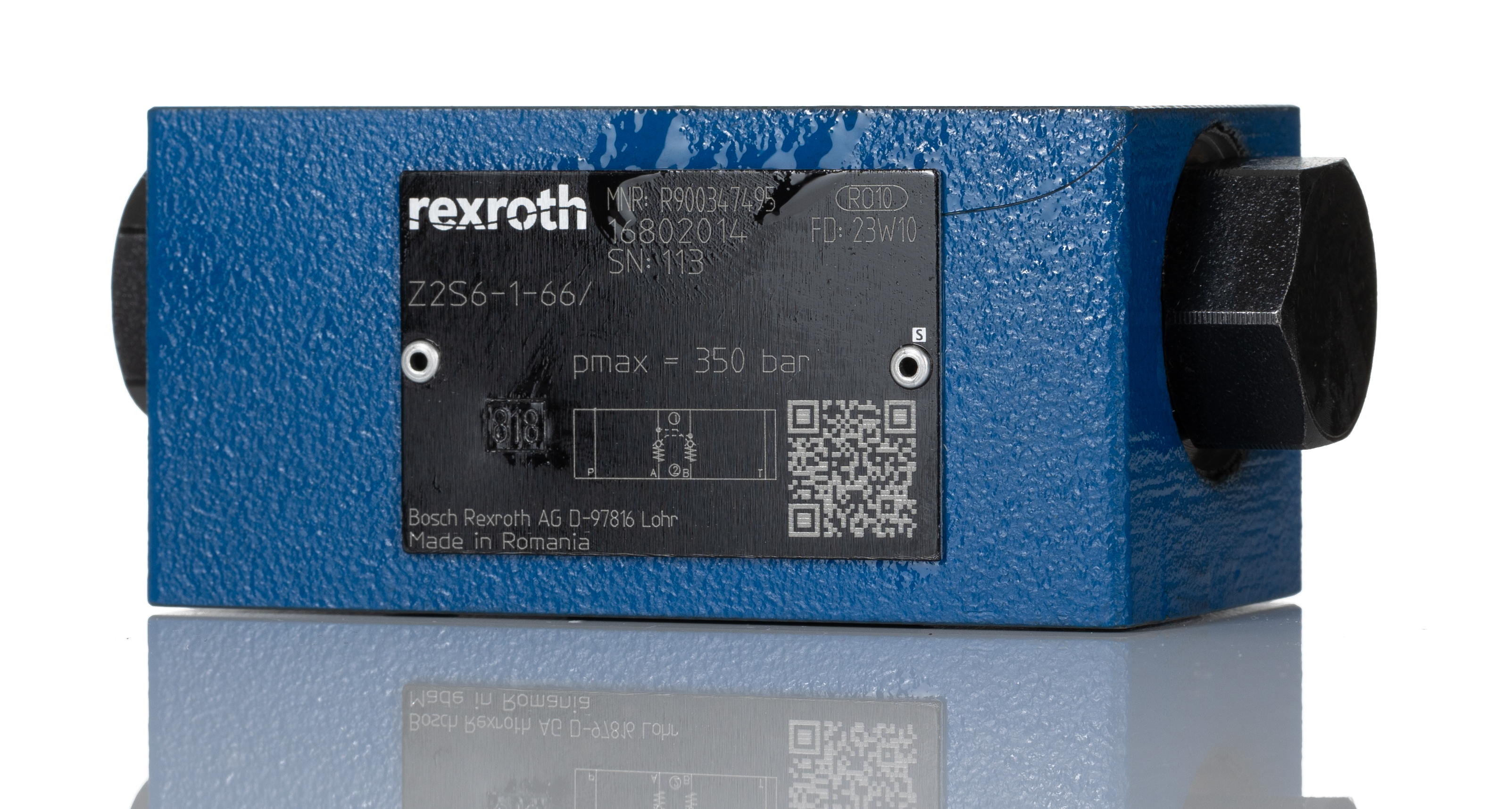 Bosch Rexroth Double CETOP Mounting, Hydraulic Check Valve, R900347495, 60L/min