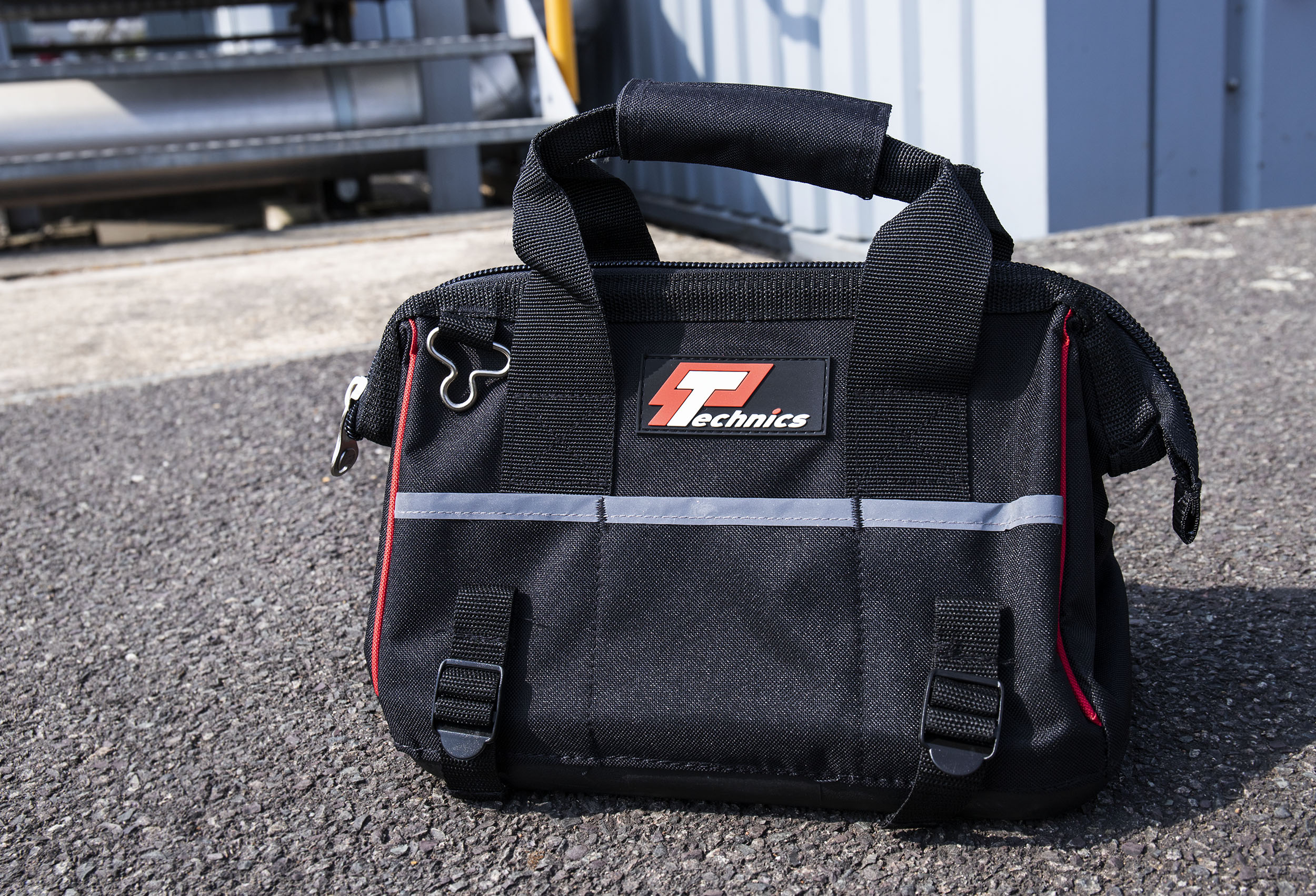 Technics Polyester Hard Bottom Bag with Shoulder Strap 300mm x 180mm x 220mm