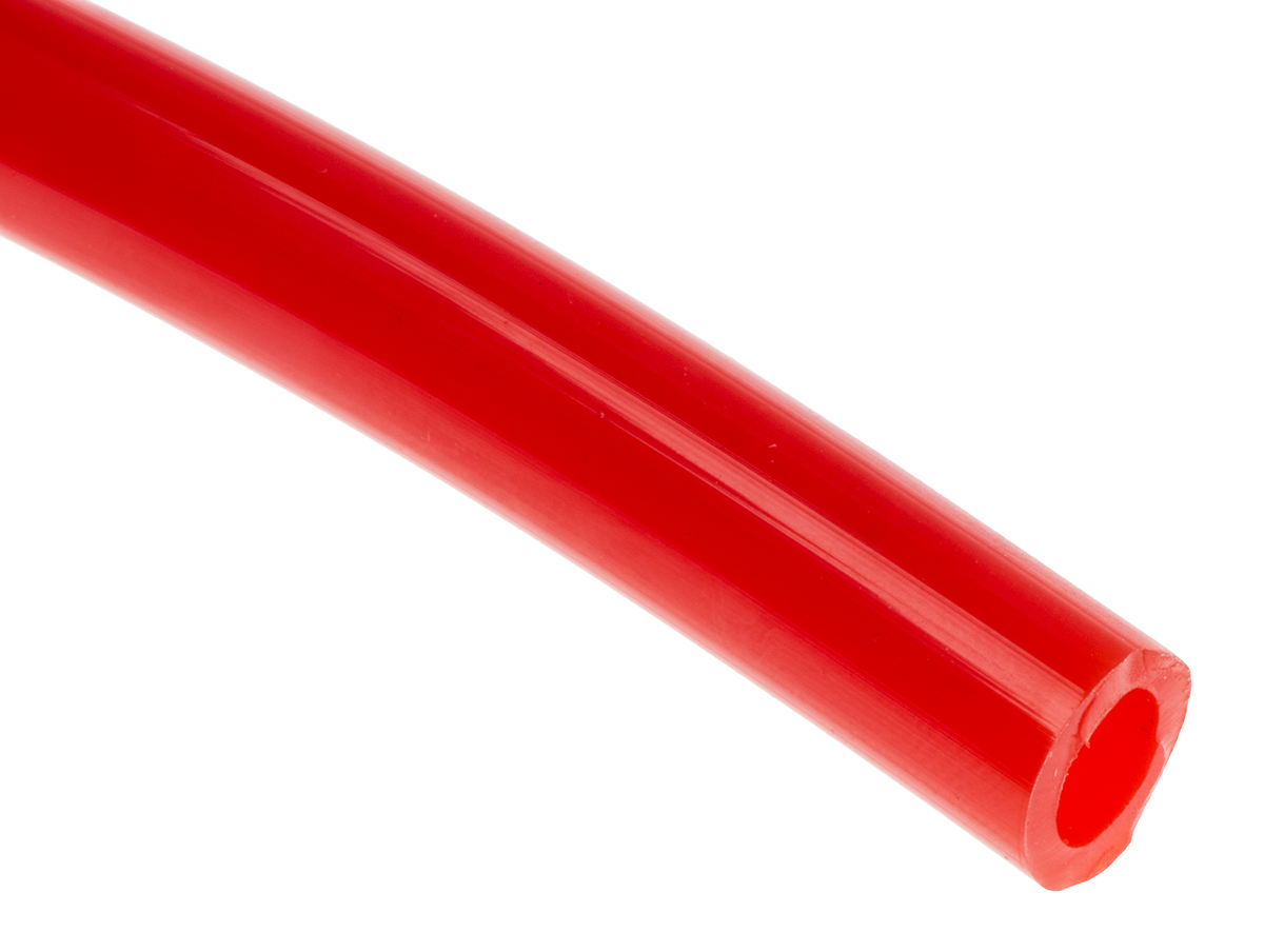 RS PRO Compressed Air Pipe Red Polyurethane 8mm x 30m CPU Series