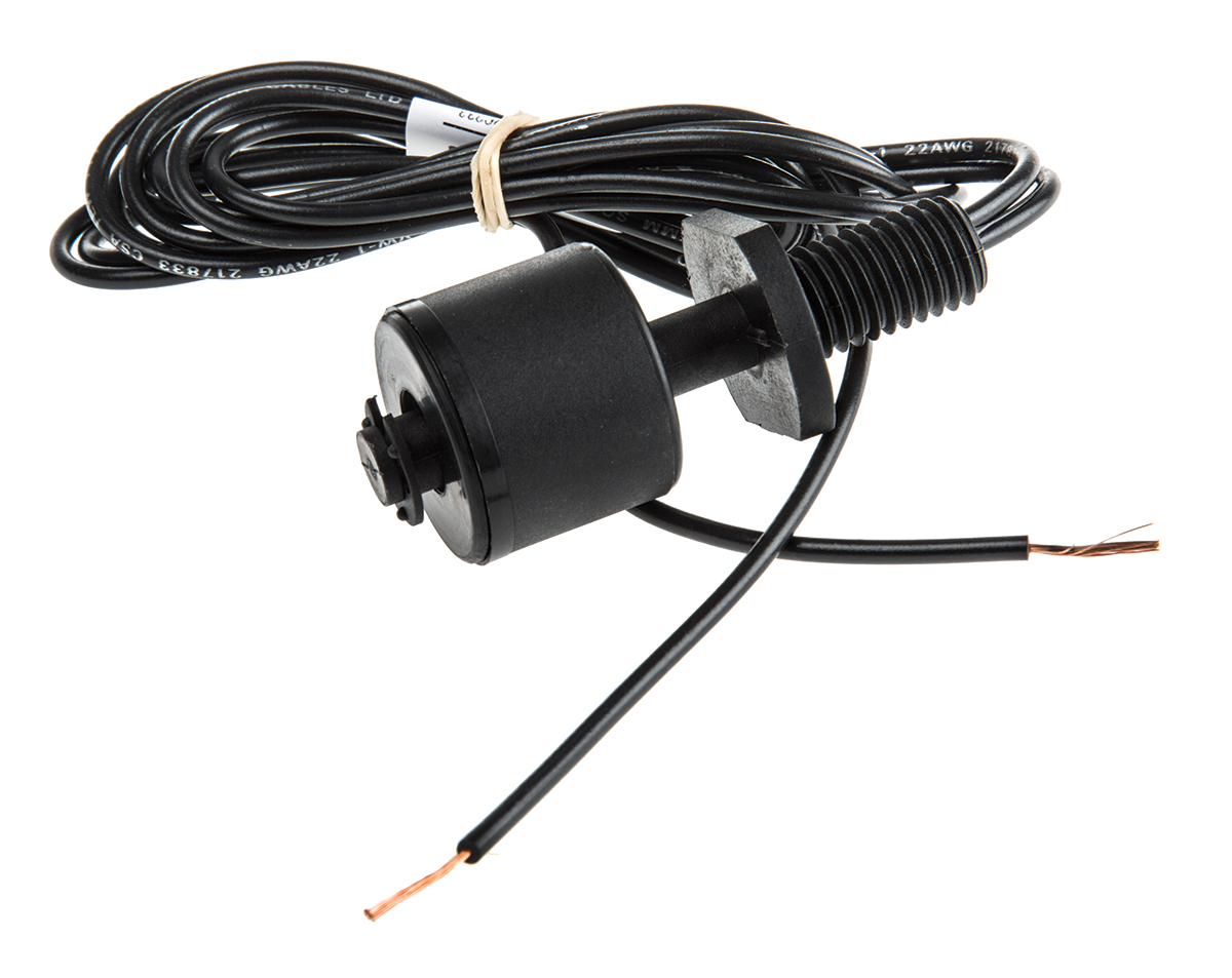 Sensata Cynergy3 RSF50 Series Vertical Nylon Float Switch, Float, 1m Cable, NO/NC, 240V ac Max, 120V dc Max