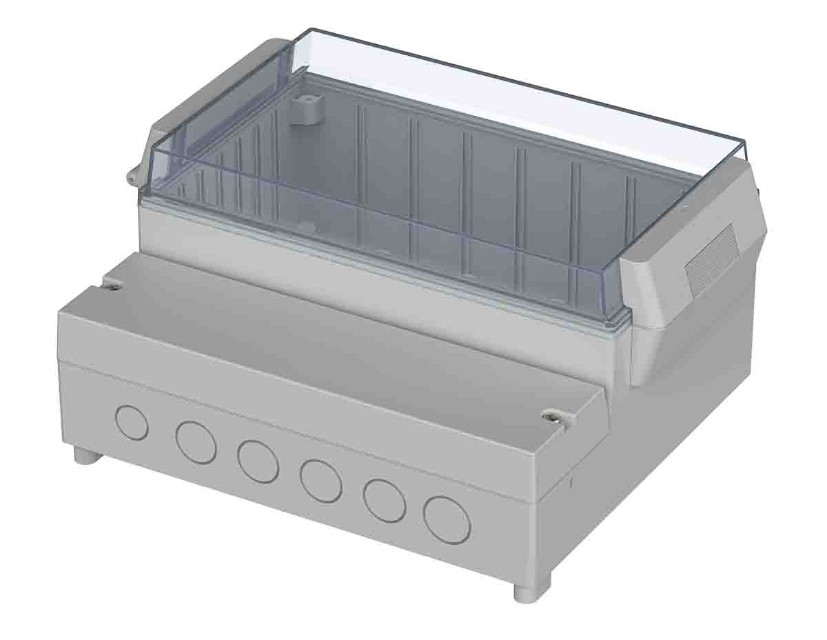 Bopla RegloCard-Plus Series ABS, Polycarbonate Wall Box, IP65, Viewing Window, 213 mm x 185 mm x 104.5mm