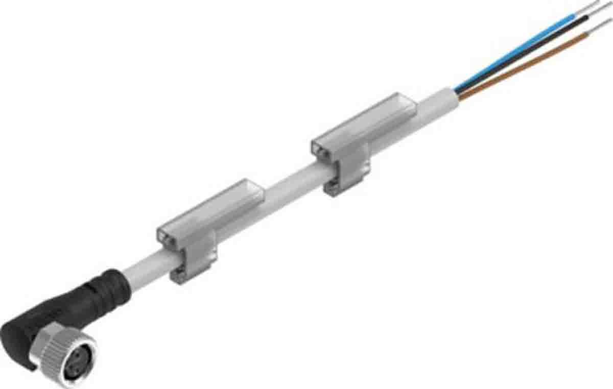 Festo Connector, NEBU-M8W3N-K-2.5-LE3 Series