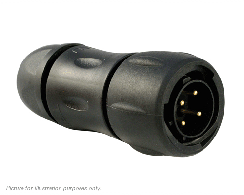 Souriau Sunbank by Eaton Circular Connector, 4 Contacts, Cable, Standard Connector, Socket, Male, IP68, IP69K, UTS