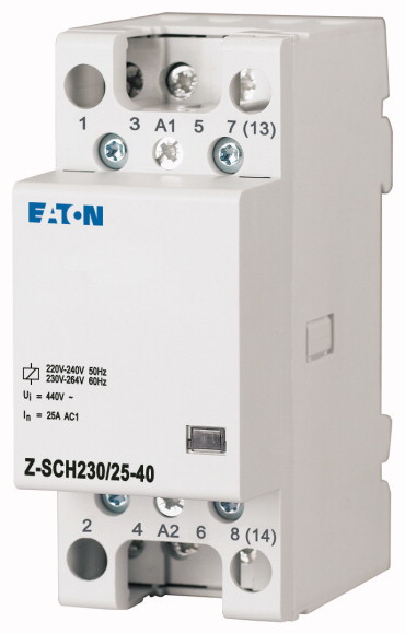 Eaton DILM Installation Contactor, 230 V ac Coil, 25 A, 4N/O, 440 V