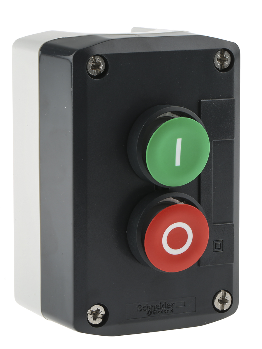 Schneider Electric Harmony XALD NC, NO Enclosed Push Button, IP66, IP67, IP69, IP69K 62mm Grey Polycarbonate 74mm +70°C