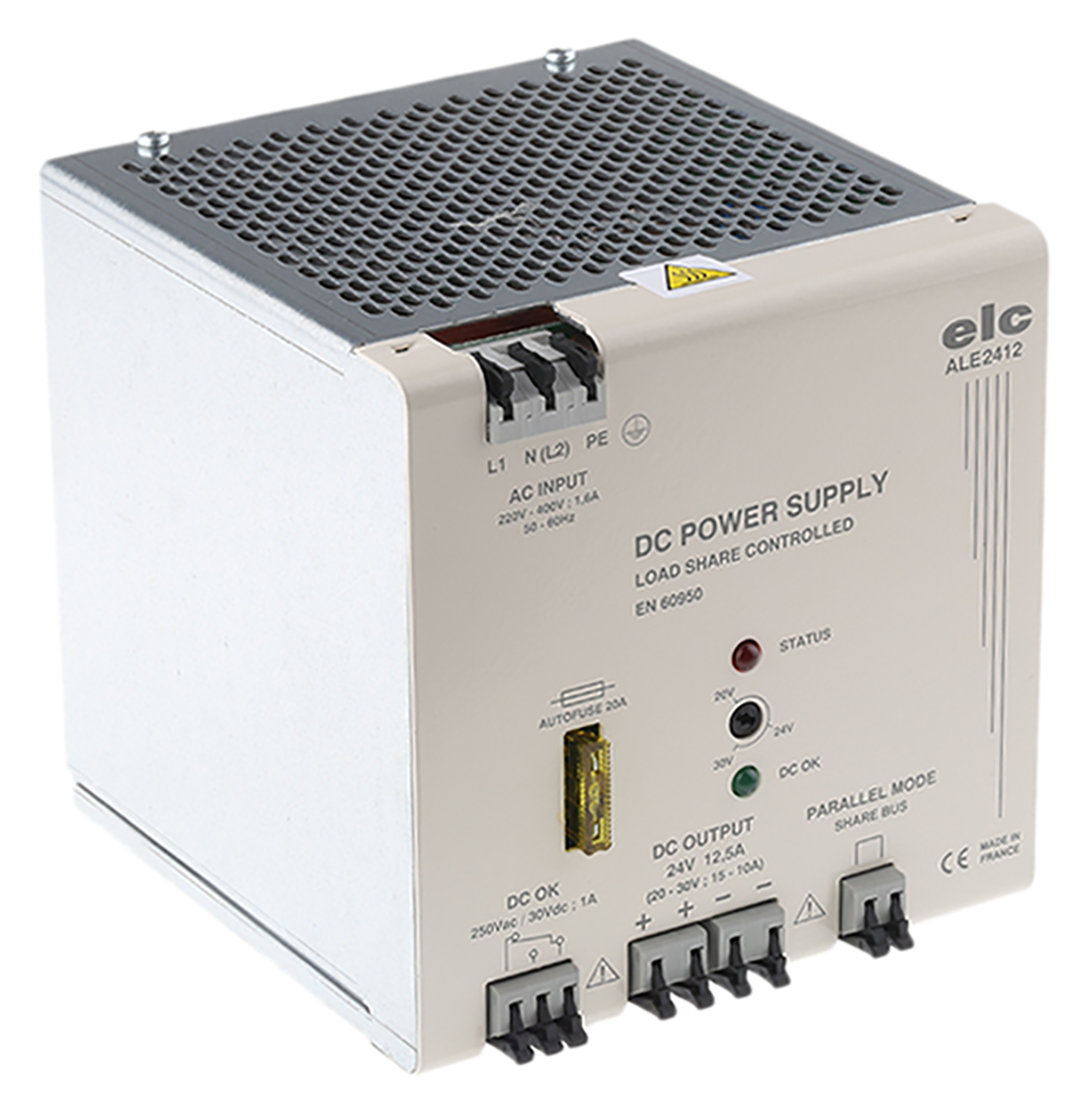 ELC ALE Switched Mode DIN Rail Power Supply, 230V → 440V ac ac Input, 24V dc dc Output, 12.5A Output, 300W