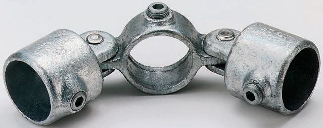 RS PRO Double Swivel Combination, Connecting Component, Strut Profile Type 2, Round Tube Size Type 2