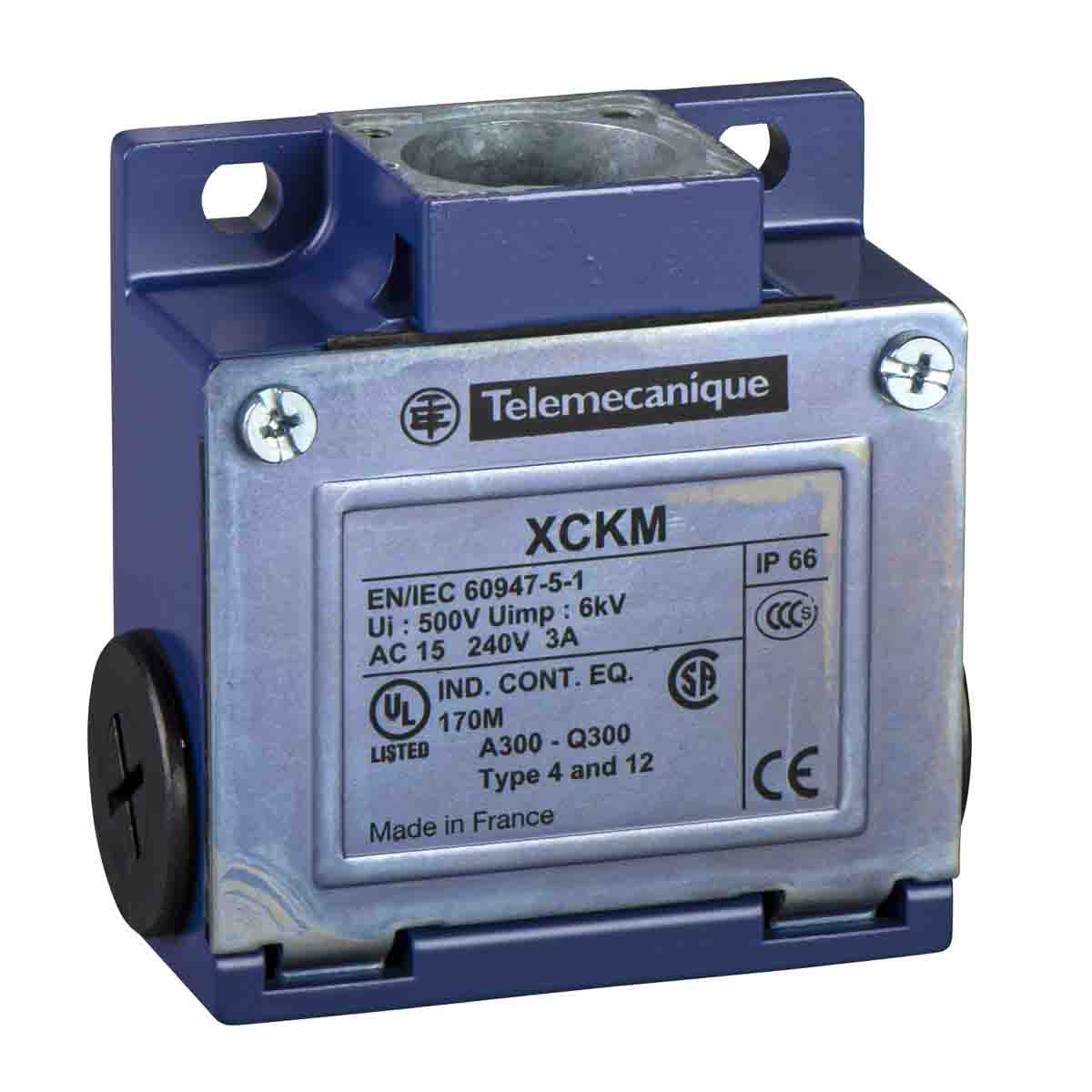 Telemecanique Sensors ZCKM Series Limit Switch, 2NC, IP66, 2P, Metal Housing, 240V ac Max, 3A Max