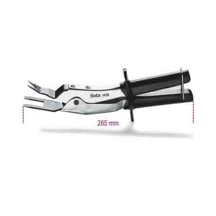 BETA Pin Removal Pliers, 155 mm Overall, Bent Tip