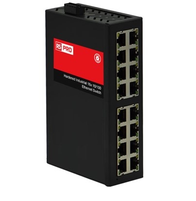 RS PRO RS-7016, Unmanaged 16 Port Industrial Ethernet Switch