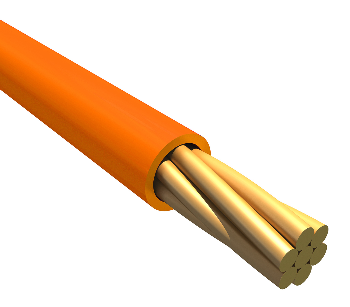 Alpha Wire Hook-up Wire PVC Series Orange 0.08 mm² Hook Up Wire, 28 AWG, 7/0.13 mm, 305m, PVC Insulation, 3048 OR001