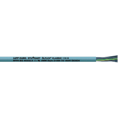 Lapp Flexible Multicore 0.5 mm² 2 Core Power Cable, Grey Halogen Free Compound, 100m