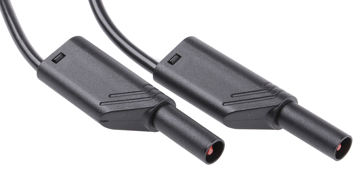 Hirschmann Test & Measurement, 32A, 1000V ac/dc, Black, 1m Lead Length