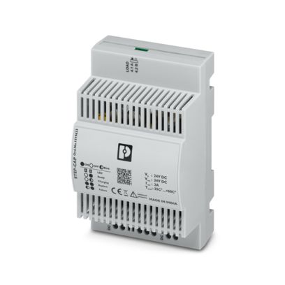Phoenix Contact 24V Input DIN Rail Uninterruptible Power Supply (50W), STEP-CAP/24VDC/2/0.4KJ