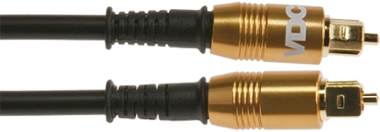 Van Damme Male TOSlink to Male TOSlink Optical Audio Cable, 10m