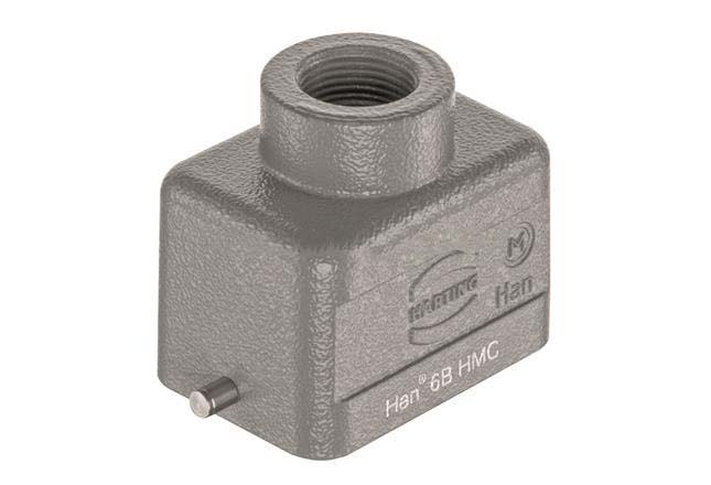 HARTING Han HMC Heavy Duty Power Connector Hood, M20 x 1.5 Thread, Top Entry Han B HMC Range