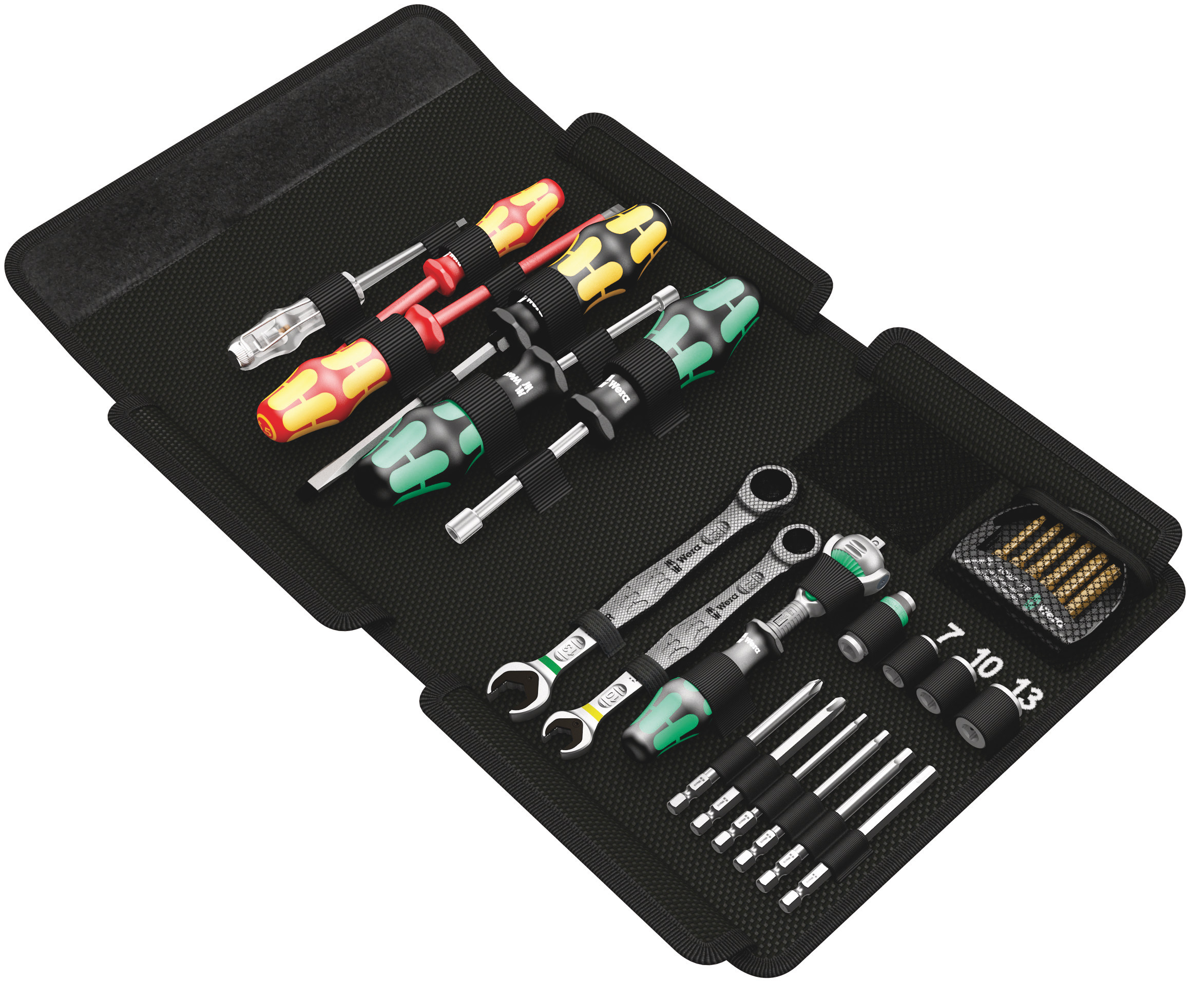Wera 25 Piece Kraftform Kompakt Sh 1 Plumbkit Tool Kit with Pouch, Yes