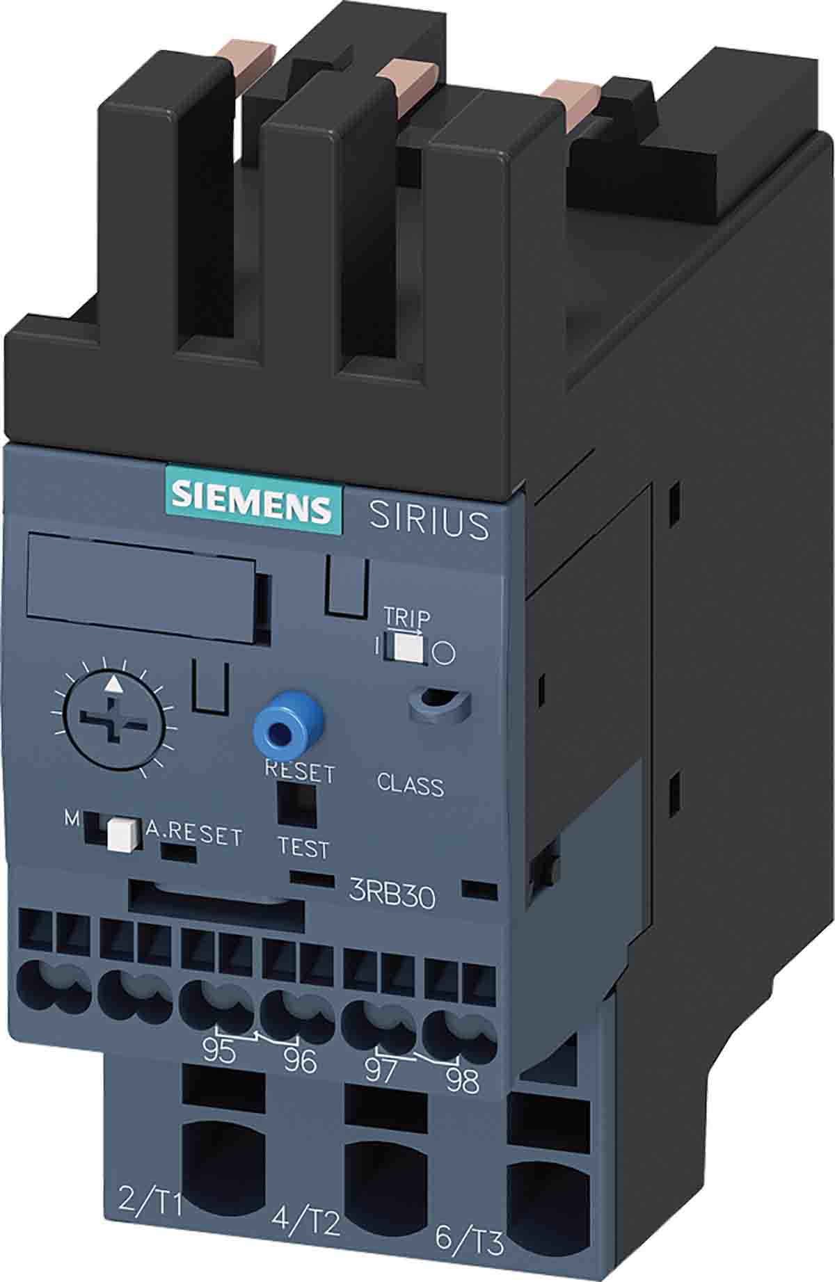 Siemens 3RB Overload Relay 1NC + 1NO, 12 A F.L.C, 12 A Contact Rating, 7.5 kW, 690 Vac, TP, SIRIUS