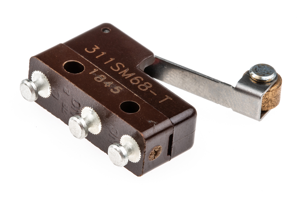 Honeywell Roller Lever Micro Switch, Solder Terminal, 1 A, SP-CO