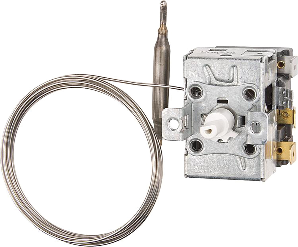 Jumo Capillary Thermostat, +90°C Max, NO/NC, Automatic Reset, Wall Mount