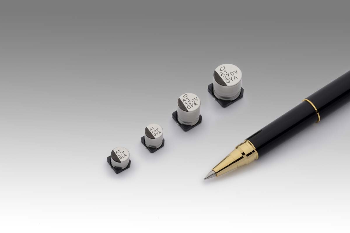 Nichicon 68μF Surface Mount Polymer Capacitor, 35V dc