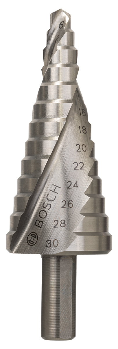 Bosch HSS Step Drill Bit 6mm x 30mm